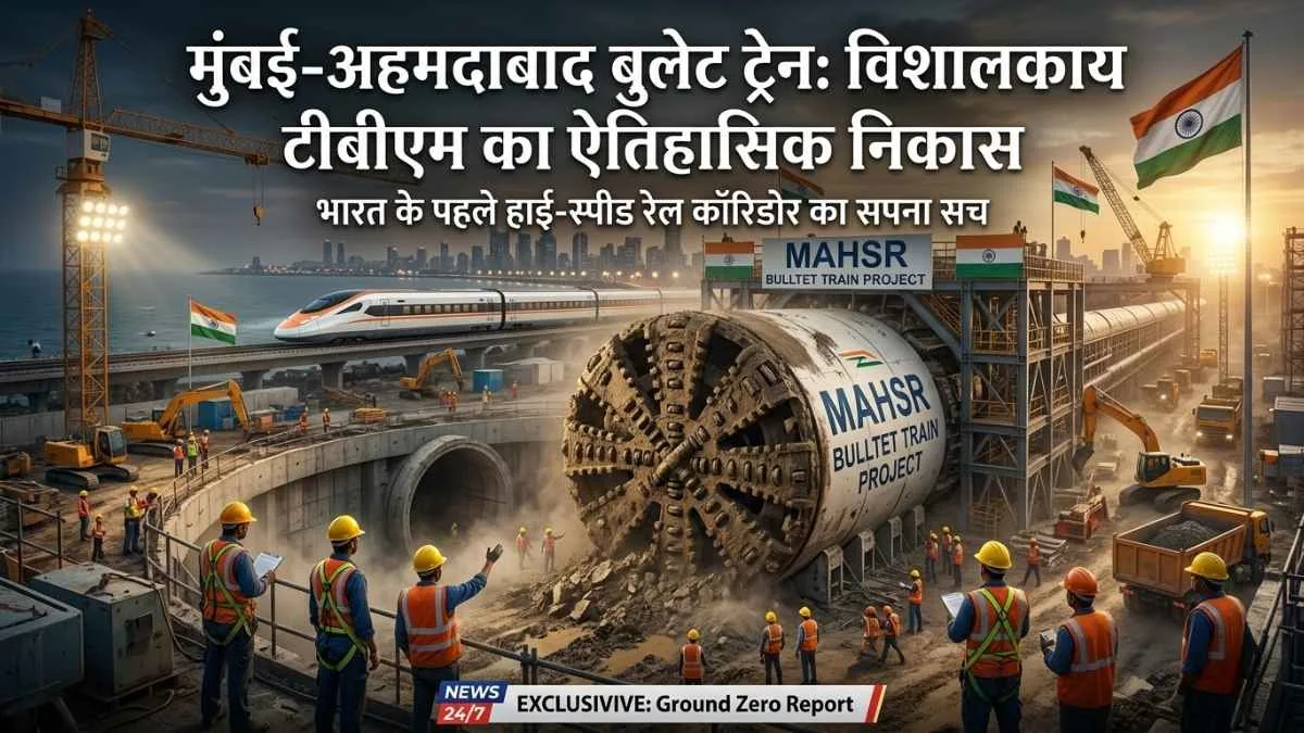 भारत की बुलेट ट्रेन को मिला बूस्ट: चीन से आई TBM मशीनें